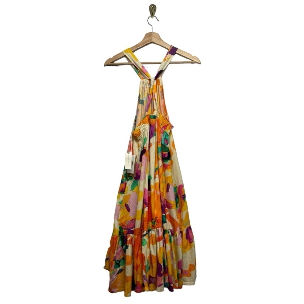 NWT ANTHRO DAILY PRACTICE Frida Cross-Back Midi Dress Orange Motif S

B4 - Picture 7 of 8